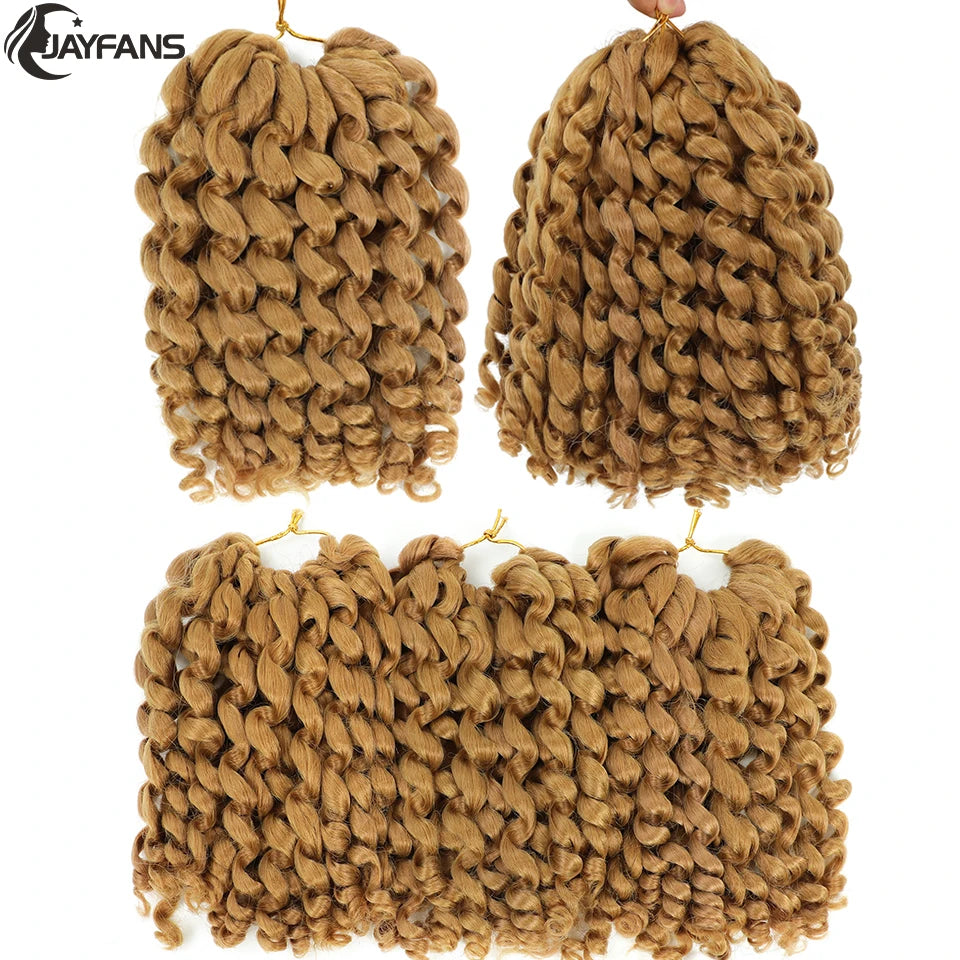 Ombre Jumpy Wand Curl Crochet Hair T 27 30 350 613 Purple Grey 14 Colors 20 Roots Jamaican Twist Synthetic Braid Hair For Women Sweet T 52