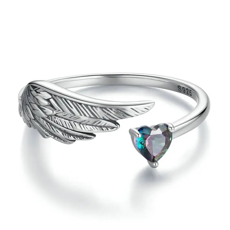 Adjustable Rings - Real 925 Sterling Silver, Stackable, Engagement Zircon Open Size Rings for Women