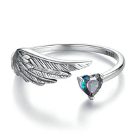 Adjustable Rings - Real 925 Sterling Silver, Stackable, Engagement Zircon Open Size Rings for Women