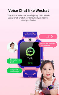 Children's  Smart Watch with Sim Card, SOS, Phone Call, Waterproof, Video Call Safety, Footprint Tracker