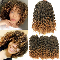 Ombre Jumpy Wand Curl Crochet Hair T 27 30 350 613 Purple Grey 14 Colors 20 Roots Jamaican Twist Synthetic Braid Hair For Women Sweet T 52