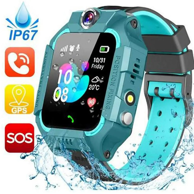 Kids Smart Watch, SOS Phone Watch, Ip67 Waterproof, Remote Photo, Voice Chat Smartwatch, Compatible For IOS Android-activity monitors-SWEET T 52