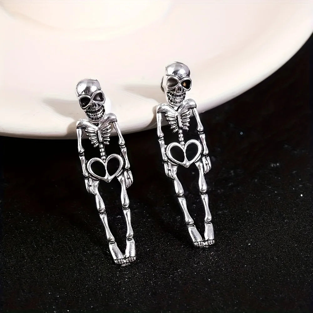 Skeleton Drop Earrings, Halloween