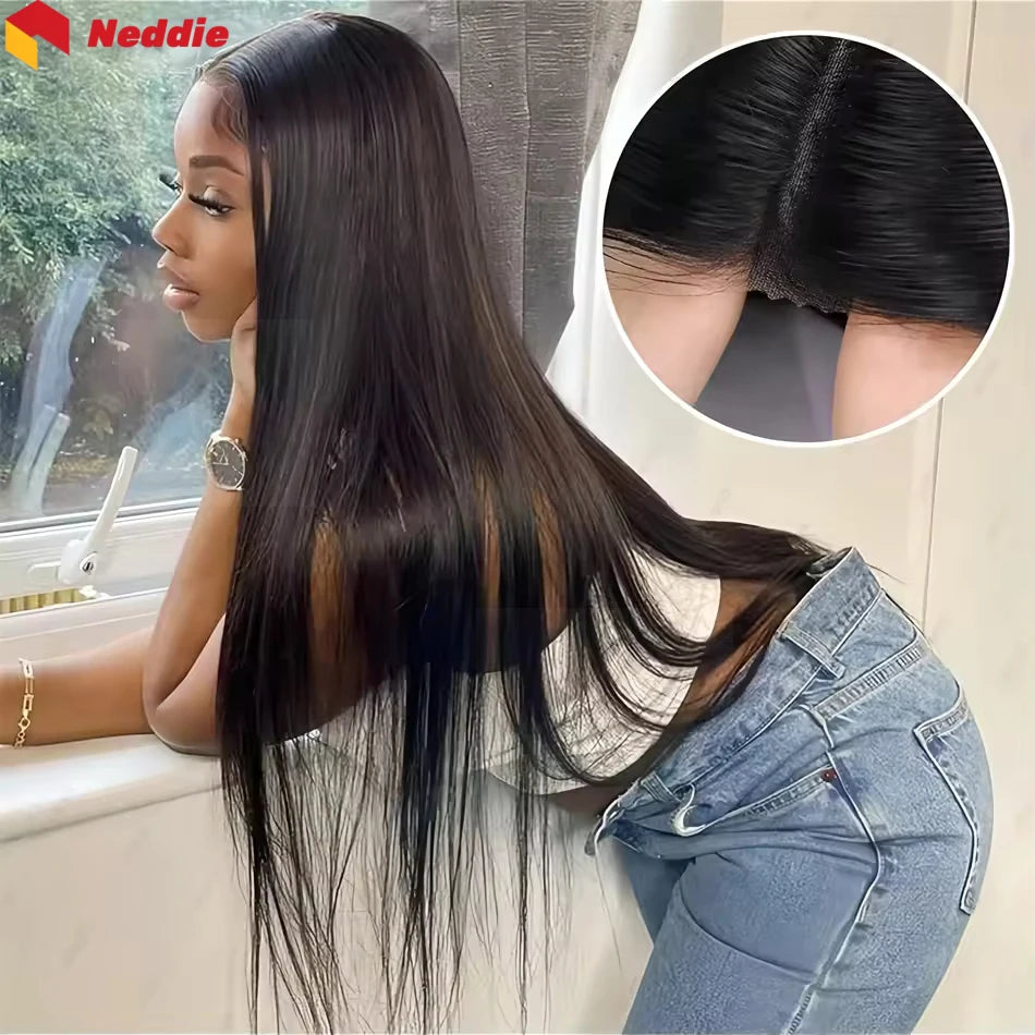 Glueless Wigs - 100% Human Hair Ready To Wear, Bone Straight Wigs, 26 Inch Pre-Cut, 4X4/5X5 Hd Lace Closure Wigs.