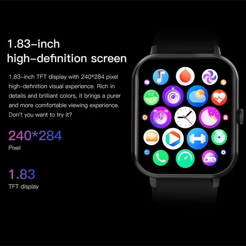 2024 Bluetooth Call Watch 9, Smart Watch for Men/Women/Boys & Girls: Tracker, Blood Pressure, Heart Rate-fitness monitor-SWEET T 52