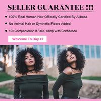 VSHOW 3 IN 1 Half Wig Wear and Go Kinky curly Highlight Ombre Brown Human Hair Pre-Styled Wig Invisible Hairline with Drawsting SWEET T 52