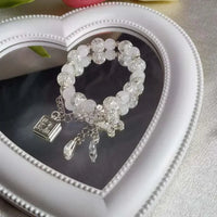 2024 New Trendy Red Beaded Chain Bracelet for Women Simple Hollow Butterfly Pendant Bracelets Jewelry Gifts Accessories Sweet T 52