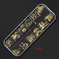 12Gird Box Multi Size AB/Colorful Non-Hotfix Rhinestones Flatback Crystal Diamond Gems 3D Glitter Nail Art Luxurious Decorations SWEET T 52