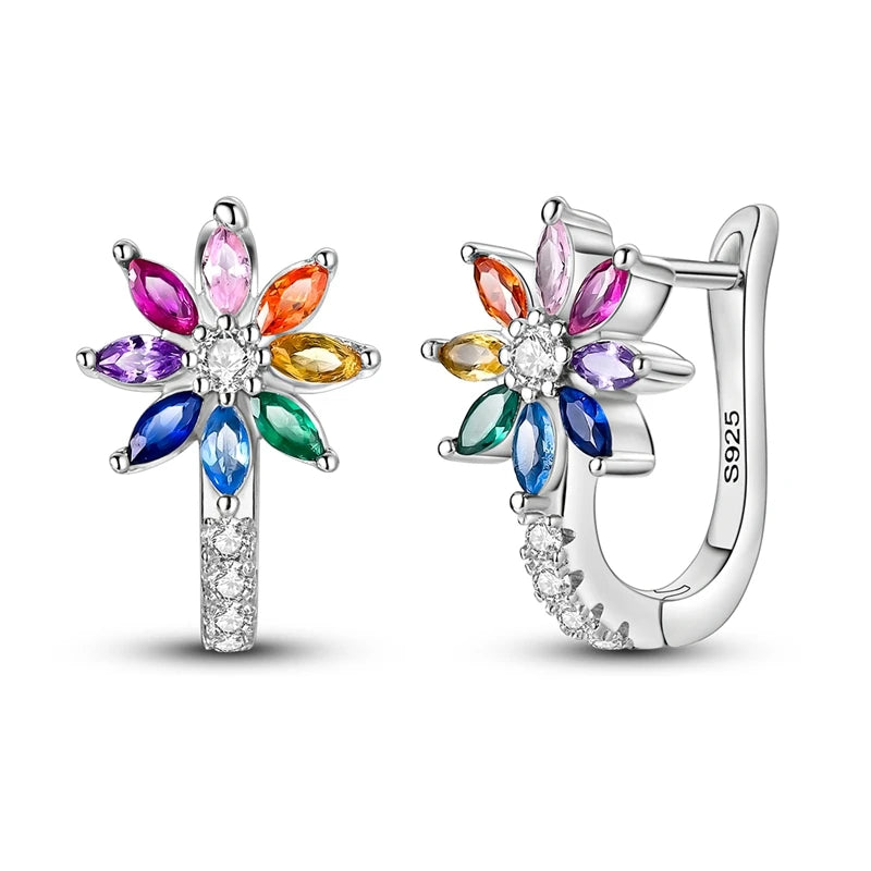 Sterling Silver Charm Earrings, 20 Styles