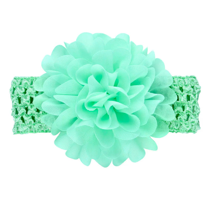 Head Band for Infants/Toddlers - Girls' Headbands, Chiffon Flower, Soft Stretchy Hair Band Accessories Sweet T 52