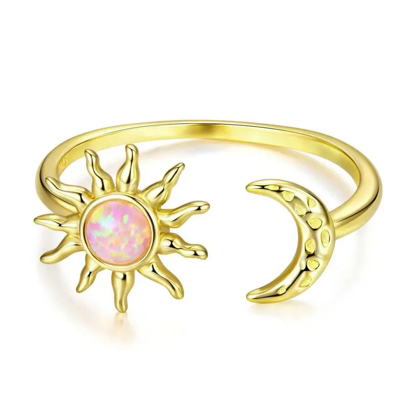 Adjustable Rings - Real 925 Sterling Silver, Stackable, Engagement Zircon Open Size Rings for Women