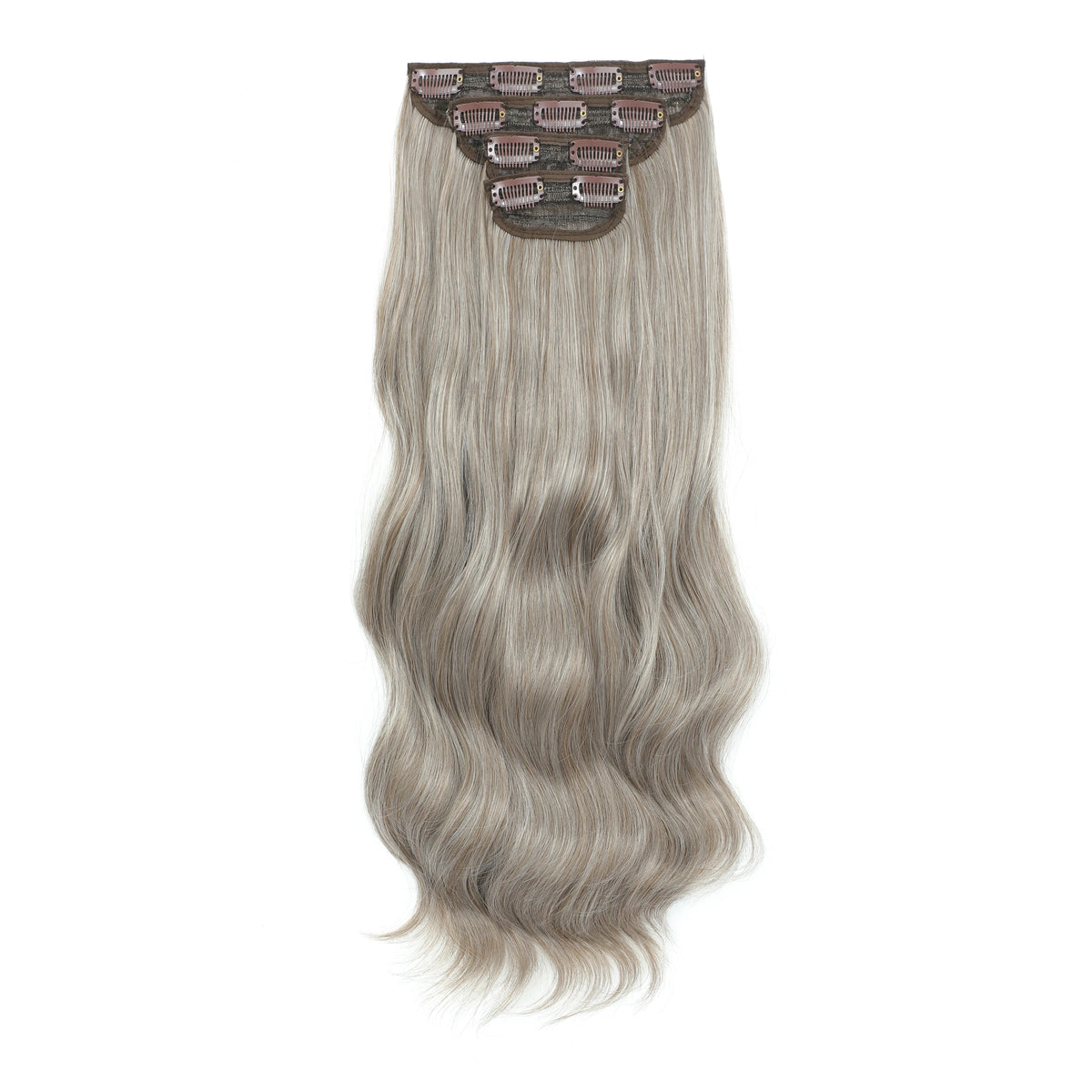 24 Inches 4Pcs/lot 220Grams Bio Synthetic Body Wavy Piano Blond 27/613 Clips In Hair Extensions Natural Heat Resistant Fiber