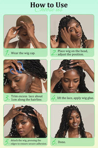 Cornrow Synthetic Braided Wigs 13*6 Lace Front Wig  Knotless Box Braided Wig Partition Design with Curly Hair for African Women Sweet T 52