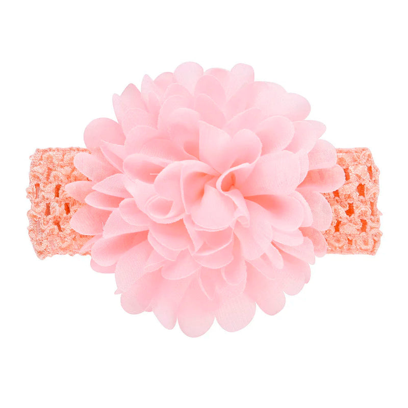 Head Band for Infants/Toddlers - Girls' Headbands, Chiffon Flower, Soft Stretchy Hair Band Accessories Sweet T 52