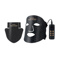 Silicone LED Face Mask with Neck, LED Photon Red Light Infrared Therapy/Flexible Facial Mask, Wireless Use