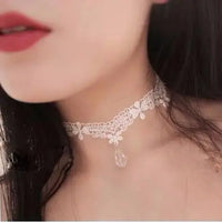 Velvet Fashion Choker Necklace for Women & Girls - Vintage Lace Necklace with Pendants-necklace-SWEET T 52