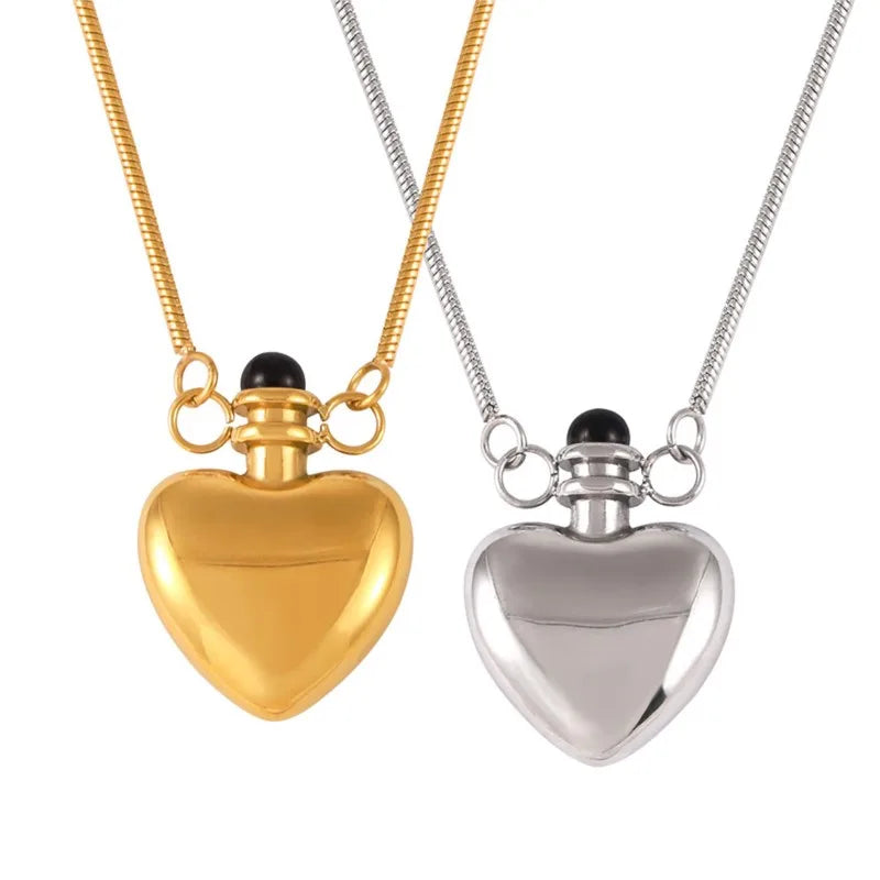 Stainless Steel Heart Pendant Necklace for Women & Girls. Fashion Fine Chain Necklace, Gold Plated Jewelry-Necklace-SWEET T 52