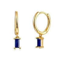 Gold Color Cute Water Drop Earrings For Women & Girls - Zircon Piercing Huggies/Hoop Dangle Earrings-earrings-SWEET T 52