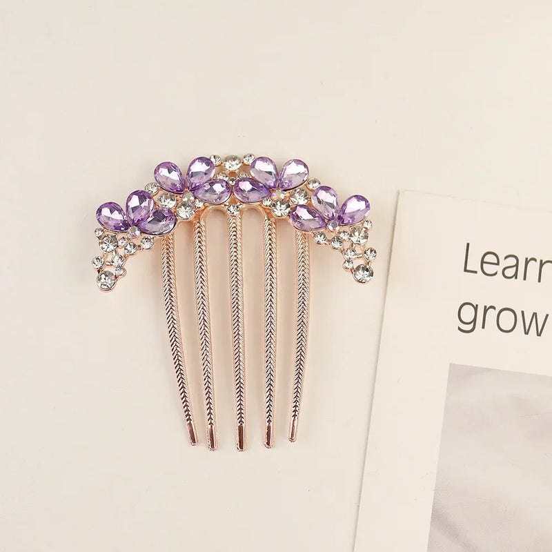 Women's Pearl Crystal Hair Combs, Rhinestone Decorative Hair Clips/Headwear, Jewelry Gifts