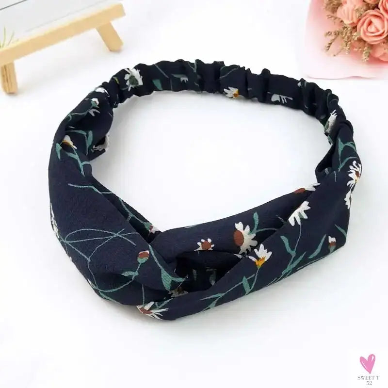 Scrunchies Woman Knotted Turban Hair Accessories for Girls Headband Turban Elastic Hairband Head Wrap Striped  Hair Scrunchies Sweet T 52