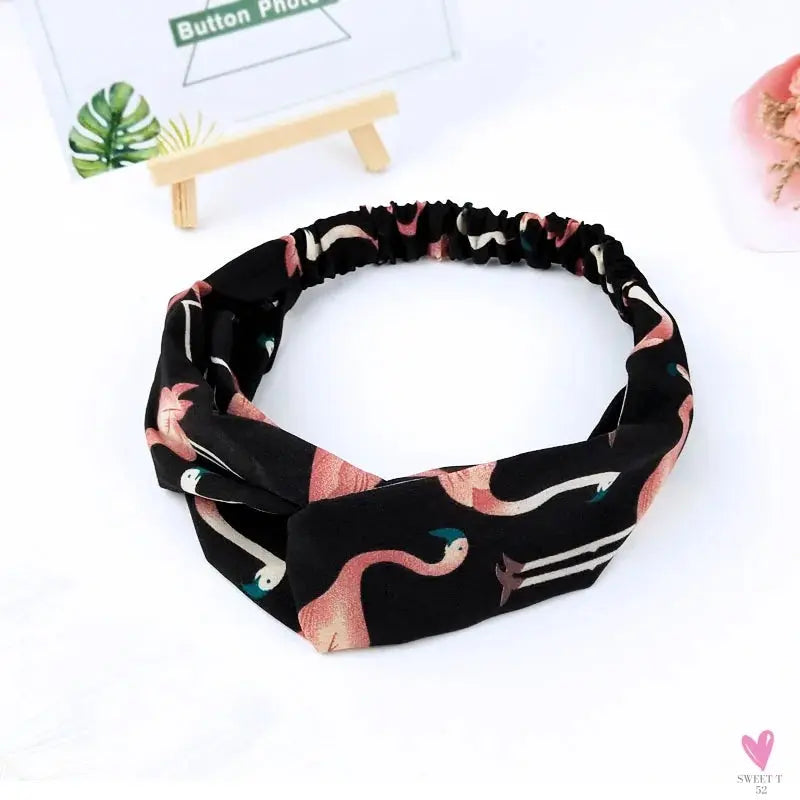 Scrunchies Woman Knotted Turban Hair Accessories for Girls Headband Turban Elastic Hairband Head Wrap Striped  Hair Scrunchies Sweet T 52