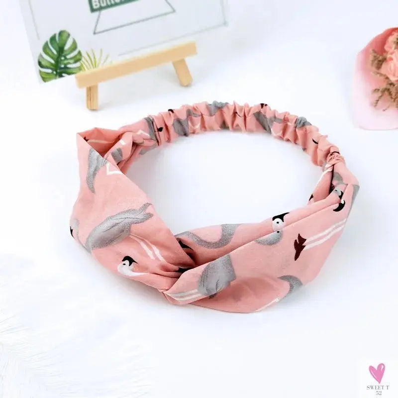 Scrunchies Woman Knotted Turban Hair Accessories for Girls Headband Turban Elastic Hairband Head Wrap Striped  Hair Scrunchies Sweet T 52