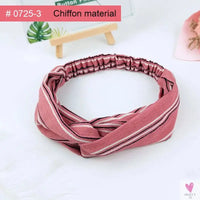 Scrunchies Woman Knotted Turban Hair Accessories for Girls Headband Turban Elastic Hairband Head Wrap Striped  Hair Scrunchies Sweet T 52