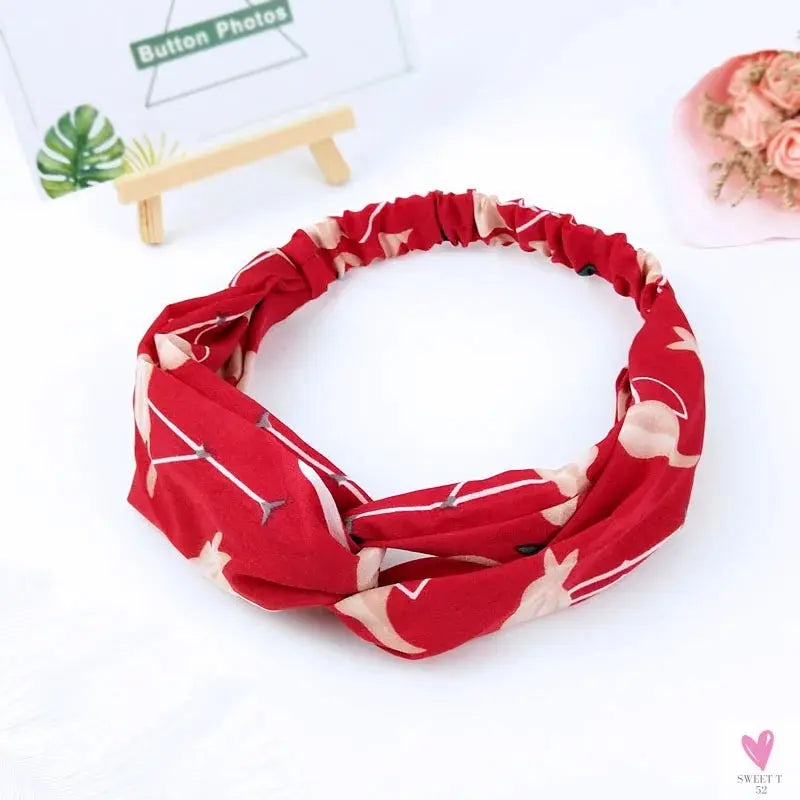 Scrunchies Woman Knotted Turban Hair Accessories for Girls Headband Turban Elastic Hairband Head Wrap Striped  Hair Scrunchies Sweet T 52