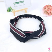 Scrunchies Woman Knotted Turban Hair Accessories for Girls Headband Turban Elastic Hairband Head Wrap Striped  Hair Scrunchies Sweet T 52