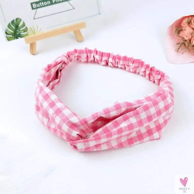 Scrunchies Woman Knotted Turban Hair Accessories for Girls Headband Turban Elastic Hairband Head Wrap Striped  Hair Scrunchies Sweet T 52