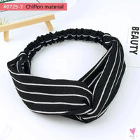 Scrunchies Woman Knotted Turban Hair Accessories for Girls Headband Turban Elastic Hairband Head Wrap Striped  Hair Scrunchies Sweet T 52