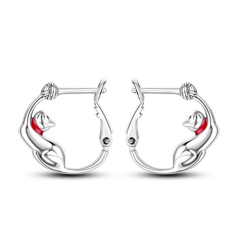 Sterling Silver Charm Earrings, 20 Styles