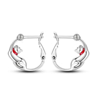 Sterling Silver Charm Earrings, 20 Styles