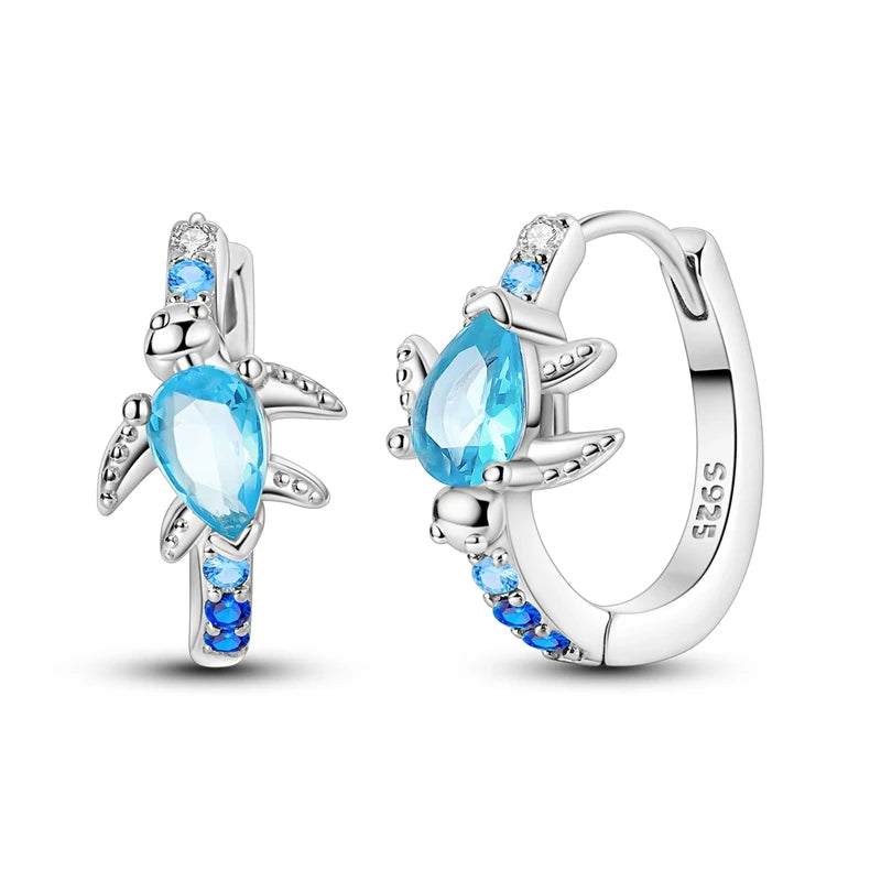 Sterling Silver Charm Earrings, 20 Styles