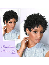 Short synthetic Wig for Black Women and Men Afro Faux Dreads Wig Heat Resistant Short Braided Wigs for Black Women Sweet T 52