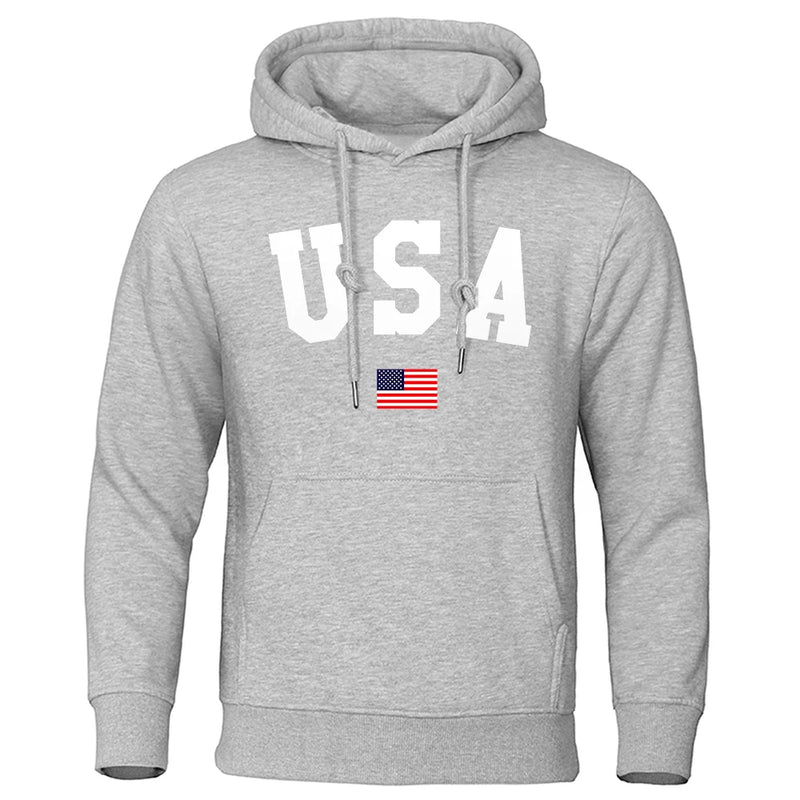 USA Hoodie/Sweatshirt for Men and Women, Anti-Wrinkle, Long Sleeves with Pockets, Pullovers-Shirts & tops-SWEET T 52