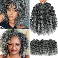 Ombre Jumpy Wand Curl Crochet Hair T 27 30 350 613 Purple Grey 14 Colors 20 Roots Jamaican Twist Synthetic Braid Hair For Women Sweet T 52