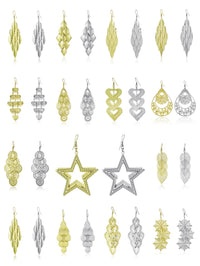 Floating Earrings - Valentine's Day/Love Pendant Earrings. Elegant Long Women's Floating Hook Earrings, Elongated Metal Pendant