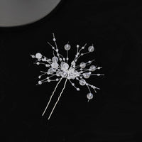 Fashion Crystal Wedding Hairpin Hair Accessories, U-shaped Hairpins, Bridal Hair Jewelry, Rhinestone Women's Hair Clips & Headpieces