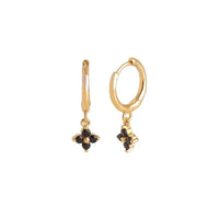 Gold Color Cute Water Drop Earrings For Women & Girls - Zircon Piercing Huggies/Hoop Dangle Earrings-earrings-SWEET T 52