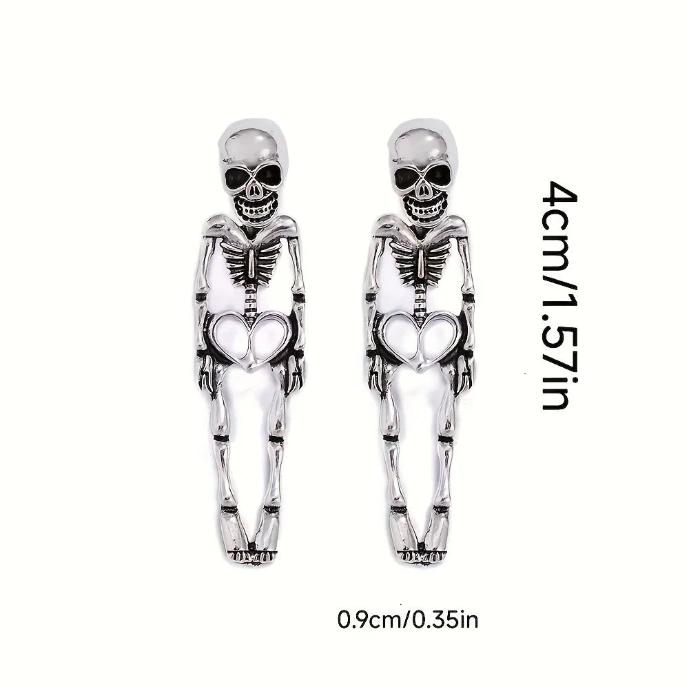 Skeleton Drop Earrings, Halloween