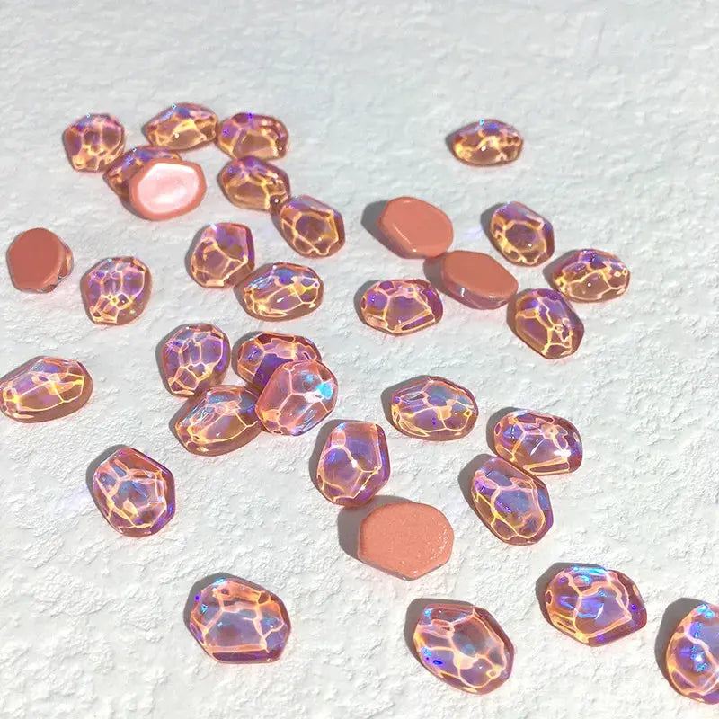 1 Bag Random Luxury Nail Art Dangle Jewelry, Mixed Style Nail Charms, Rhinestones 3D, 50 Pieces - SWEET T 52