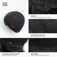 99J Burgundy/613 Pixie Cut Wigs for Women - Short Straight Human Hair Wigs, 6 Inch, Full Machine Made Wigs