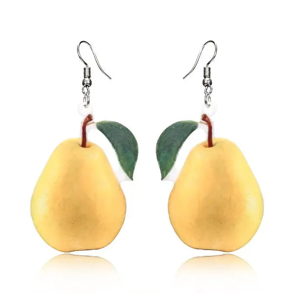 New Fashion Strawberry Cake Earrings for Women. Resin Handmade Cute Watermelon/Lemon Drop Earrings.