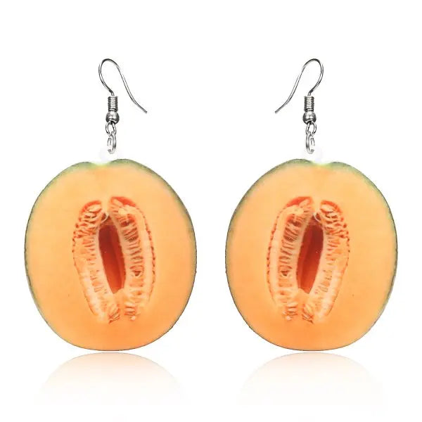 New Fashion Strawberry Cake Earrings for Women. Resin Handmade Cute Watermelon/Lemon Drop Earrings.