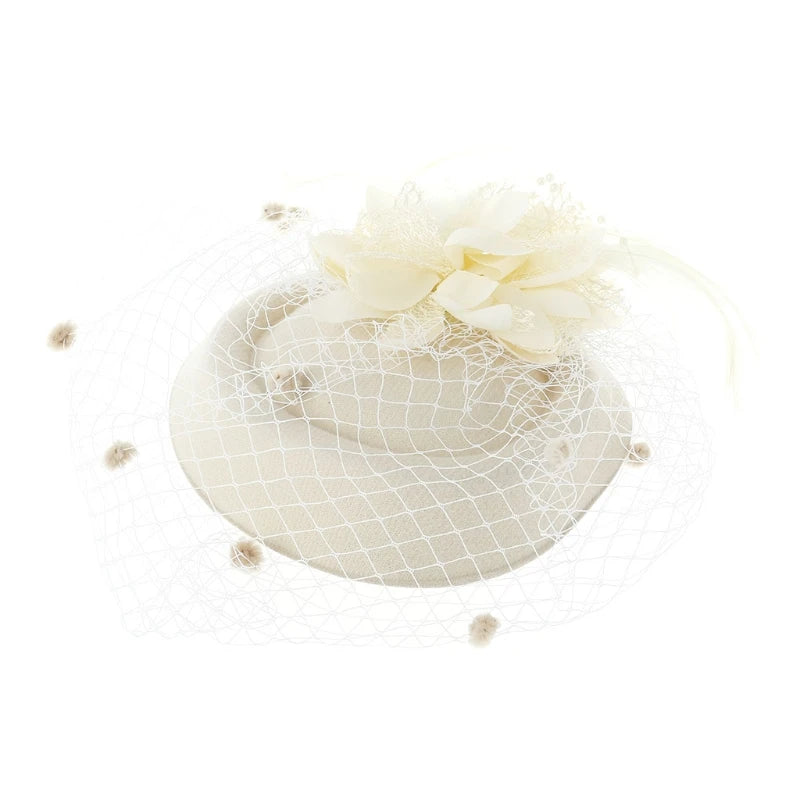 Fascinator Hats for Women & Girls.  Feather/Flower Bridal Hair Accessories, Wedding Party, Special Occasions