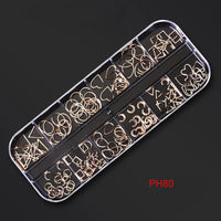 12Gird Box Multi Size AB/Colorful Non-Hotfix Rhinestones Flatback Crystal Diamond Gems 3D Glitter Nail Art Luxurious Decorations