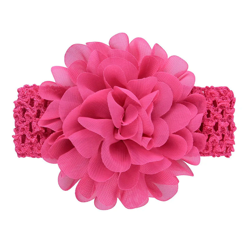 Head Band for Infants/Toddlers - Girls' Headbands, Chiffon Flower, Soft Stretchy Hair Band Accessories Sweet T 52