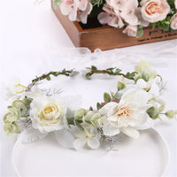 Simulated Flower Wreath/Crown/Festival Headband Hair Accessories for Women & Girls. Headdress/Garland/Wedding Headwear