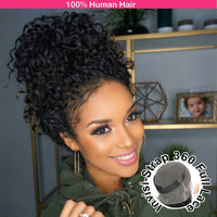 360 HD Full Lace Curly Wigs - Human Hair - Preplucked 13x6/13x4 Lace Frontal Wigs, Glueless Human Hair, Ready To Wear